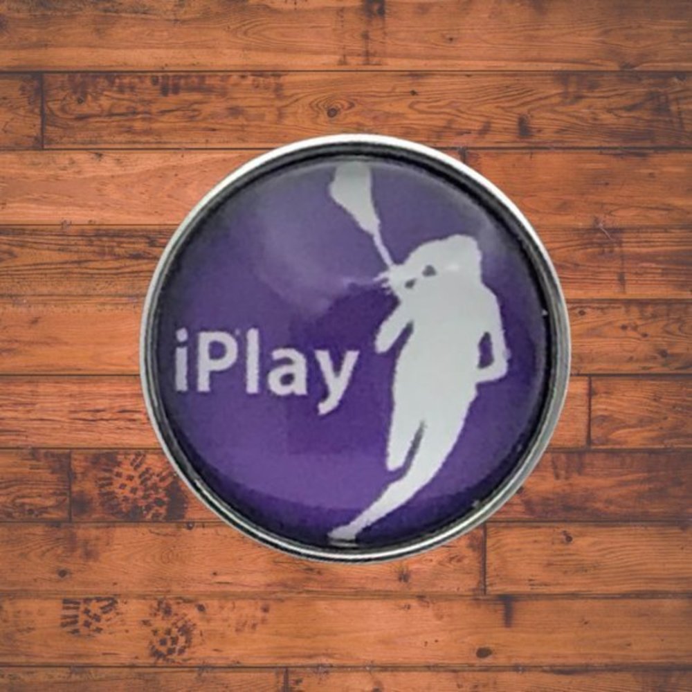 I Play Lacrosse Snap Button